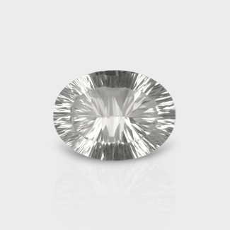 Crystal Quartz 16x12mm Concave Cut Oval AAA Loose Gemstone - 181978