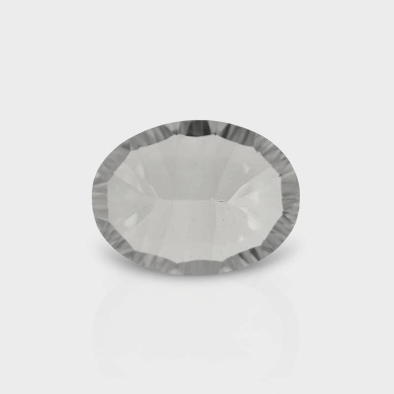 Crystal Quartz 16x12mm Concave Cut Oval AAA Loose Gemstone - 181979