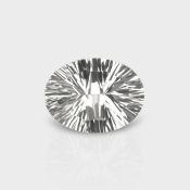 Crystal Quartz 16x12mm Concave Cut Oval AAA Loose Gemstone - 181979