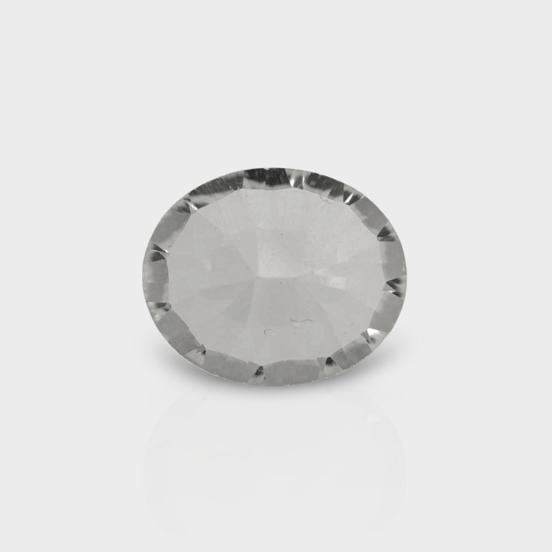 Crystal Quartz 12x10mm Concave Cut Oval AAA Loose Gemstone - 181989