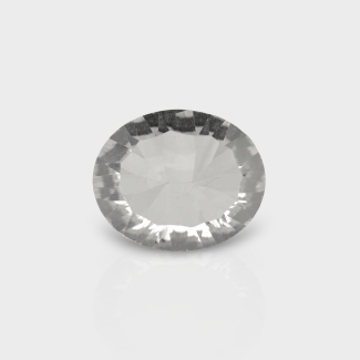 Crystal Quartz 12x10mm Concave Cut Oval AAA Loose Gemstone - 181989