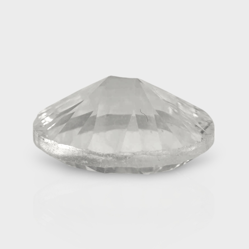 Crystal Quartz 12x10mm Concave Cut Oval AAA Loose Gemstone - 181989