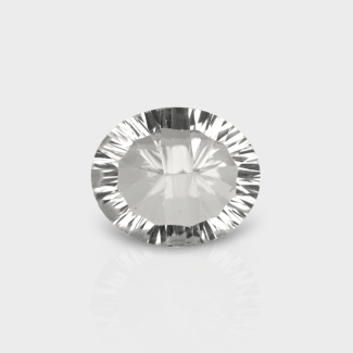 Crystal Quartz 12x10mm Concave Cut Oval AAA Loose Gemstone - 181990