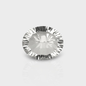 Crystal Quartz 12x10mm Concave Cut Oval AAA Loose Gemstone - 181990