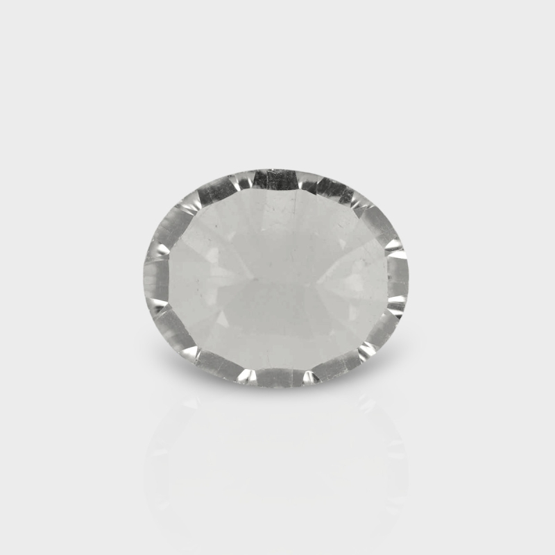 Crystal Quartz 12x10mm Concave Cut Oval AAA Loose Gemstone - 181990