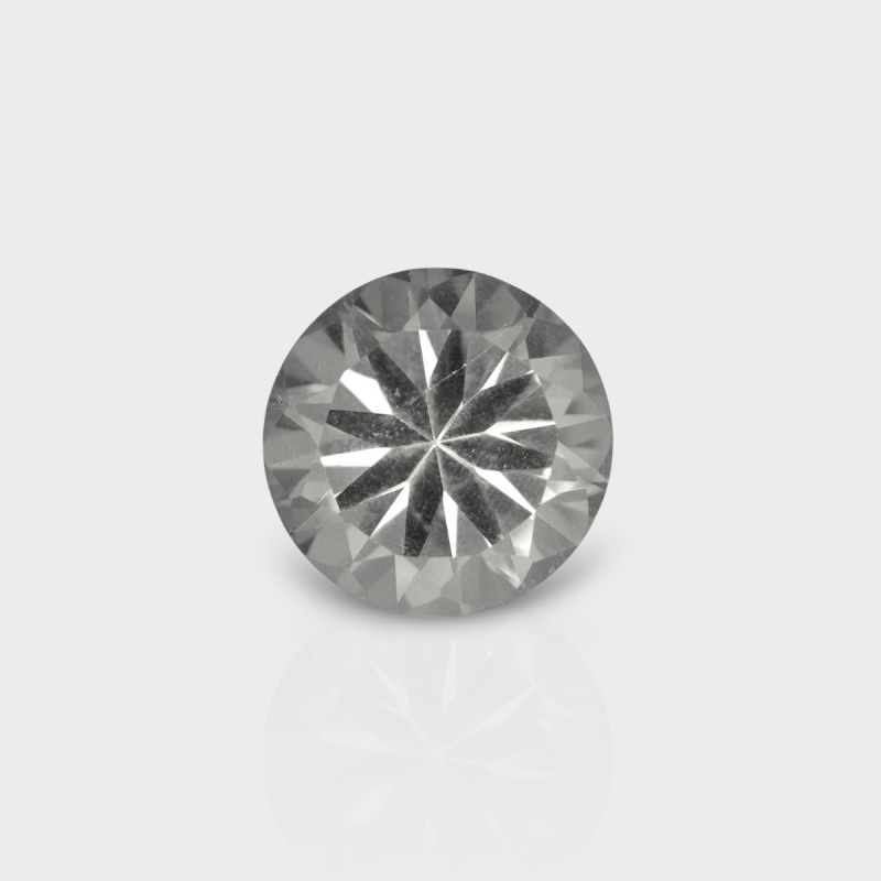 Crystal Quartz 12mm Diamond Cut Round AAA Loose Gemstone - 181984