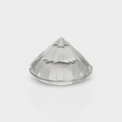 Crystal Quartz 12mm Diamond Cut Round AAA Loose Gemstone - 181984