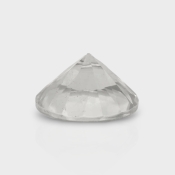 Crystal Quartz 12mm Diamond Cut Round AAA Loose Gemstone - 181985