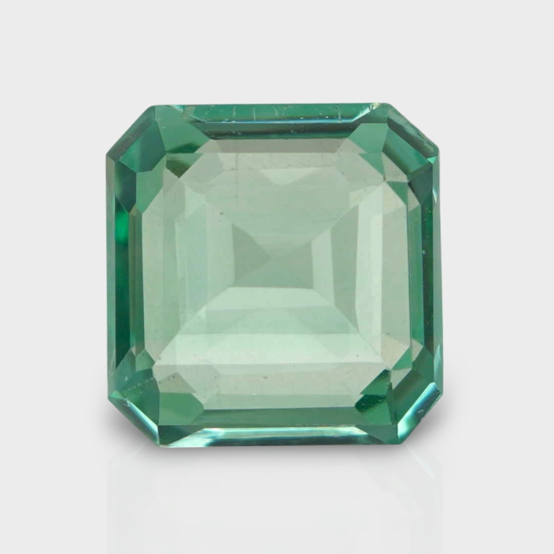 Green Kunzite 12.26x12.05mm Step Cut Octagon AA+ Loose Gemstone - 181997
