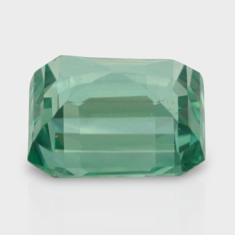 Green Kunzite 12.26x12.05mm Step Cut Octagon AA+ Loose Gemstone - 181997