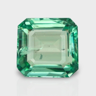 Green Kunzite 13.40x12.97mm Step Cut Octagon AA+ Loose Gemstone - 181998