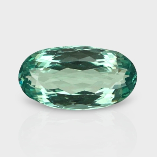Green Kunzite 17.35X9.48mm Faceted Oval AA+ Loose Gemstone - 182000