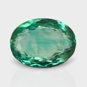 Green Kunzite 19.32X14.43mm Faceted Oval AAA Loose Gemstone - 182001