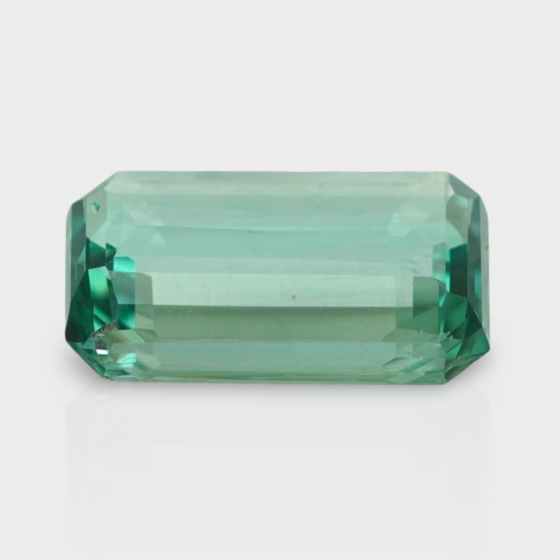 Green Kunzite 17.78X10.81mm Step Cut Octagon AA+ Loose Gemstone - 182003