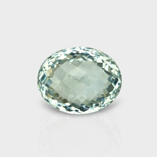Green Amethyst 18.53x14.74mm Checkerboard Oval AAA Loose Gemstone - 182010