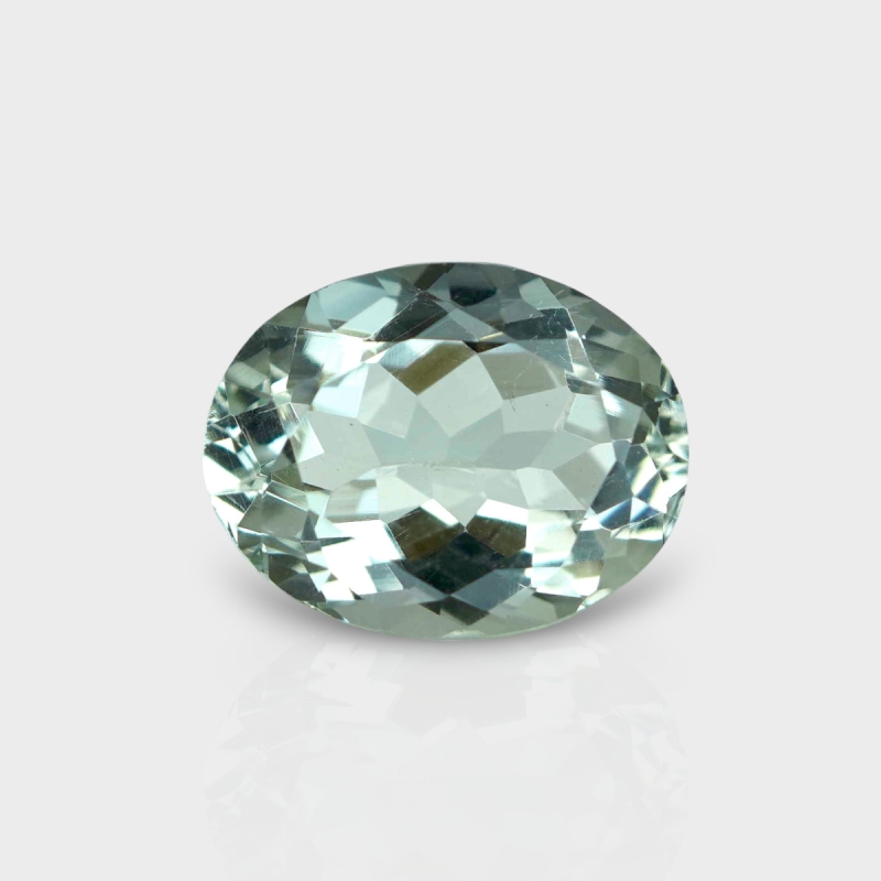 Green Amethyst 16.46x12.88mm Faceted Oval AAA Loose Gemstone - 182013