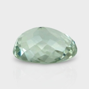 Green Amethyst 15.06x11.96mm Checkerboard Oval AAA Loose Gemstone - 182014