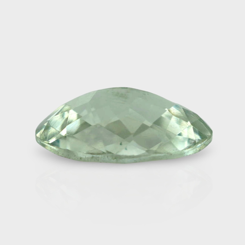 Green Amethyst 13.08x11.76mm Checkerboard Oval AAA Loose Gemstone - 182016