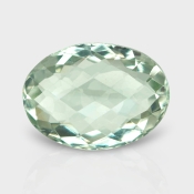 Green Amethyst 17.40x12.60mm Checkerboard Oval AAA Loose Gemstone - 182019