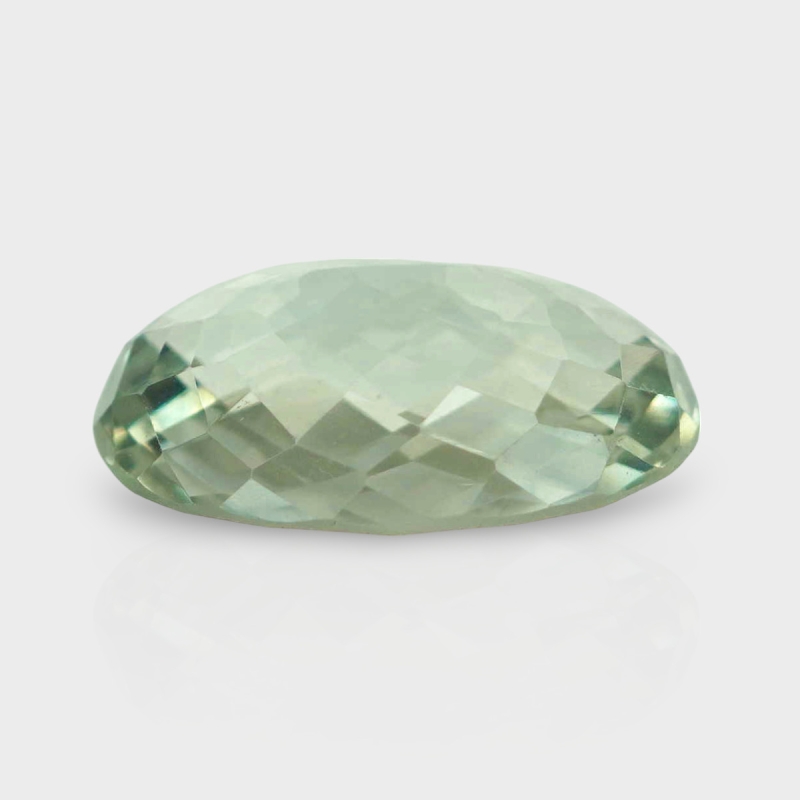 Green Amethyst 17.40x12.60mm Checkerboard Oval AAA Loose Gemstone - 182019