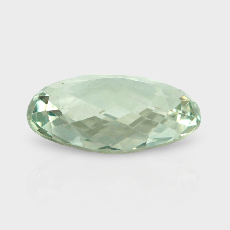 Green Amethyst 17.38x11.68mm Checkerboard Oval AAA Loose Gemstone - 182021