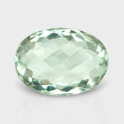 Green Amethyst 17.82x12.90mm Checkerboard Oval AAA Loose Gemstone - 182022
