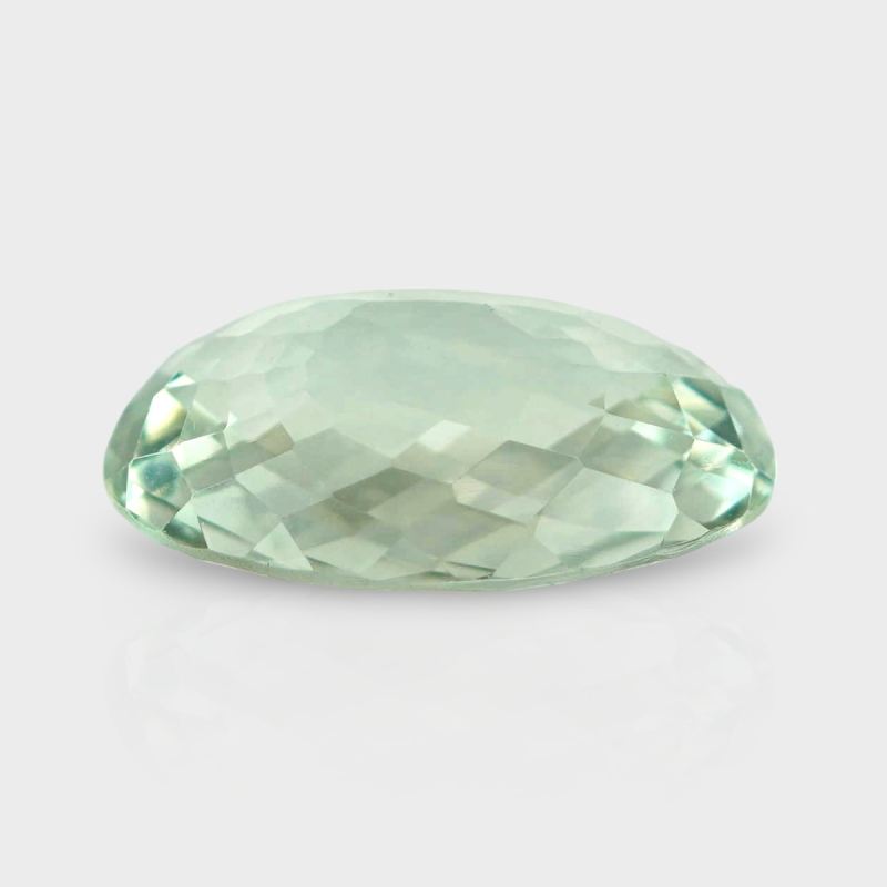 Green Amethyst 17.82x12.90mm Checkerboard Oval AAA Loose Gemstone - 182022