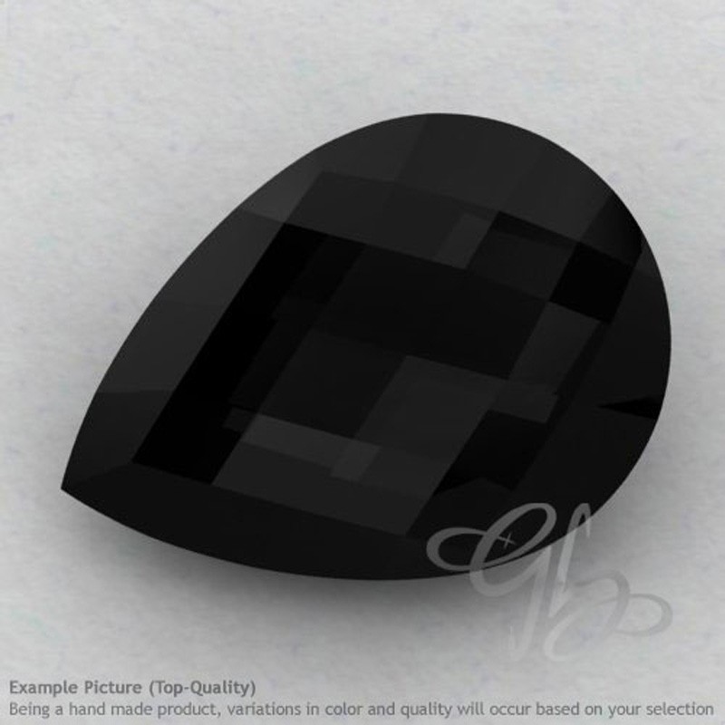 Black Onyx Pear Shape Calibrated Briolettes