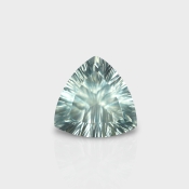 Green Amethyst 14mm Concave Cut Trillion AAA Loose Gemstone - 182034