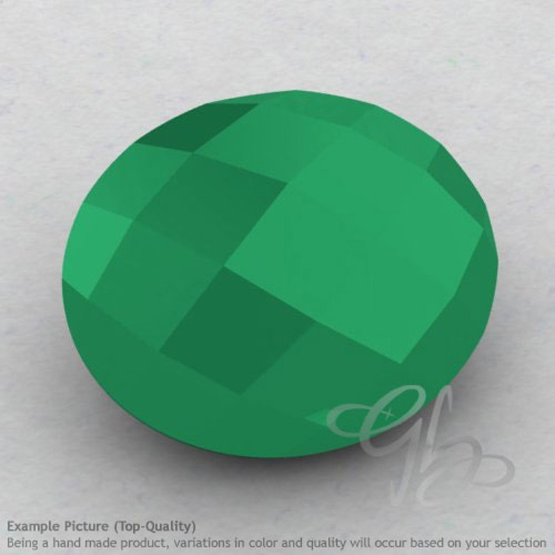 Green Onyx Oval Shape Calibrated Briolettes