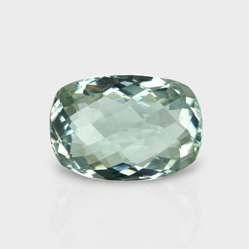 Green Amethyst 17.25x12mm Checkerboard Cushion AA+ Loose Gemstone - 182043