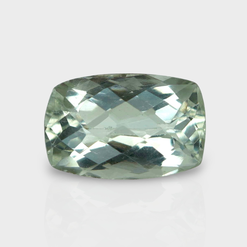 Green Amethyst 14.85x9.80mm Checkerboard Cushion AAA Loose Gemstone - 182044