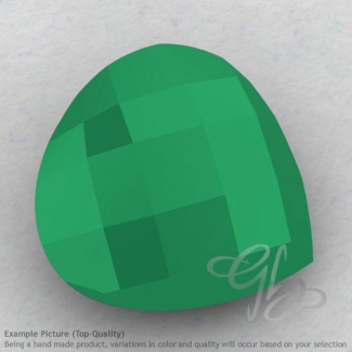 Green Onyx Heart Shape Calibrated Briolettes