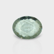 Green Amethyst 18.43x14.25mm Checkerboard Oval AA+ Loose Gemstone - 182049