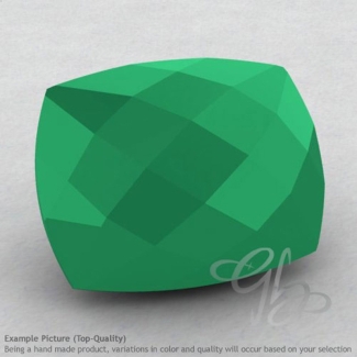 Green Onyx Cushion Shape Calibrated Briolettes