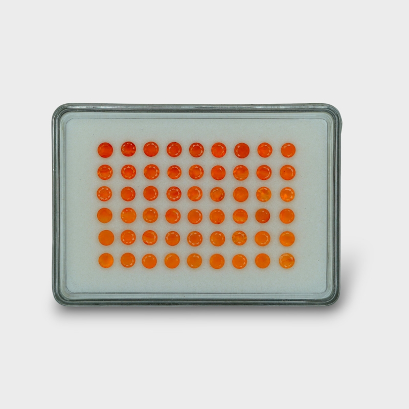 Carnelian 4.5mm Faceted Round AAA Gemstones Parcel - 181779