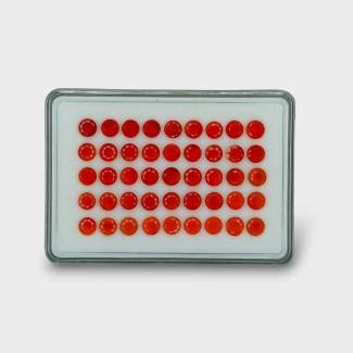 Carnelian 6mm Faceted Round AAA Gemstones Parcel - 181780