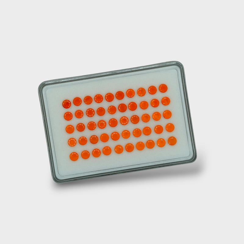 Carnelian 5mm Faceted Round AAA Gemstones Parcel - 181784