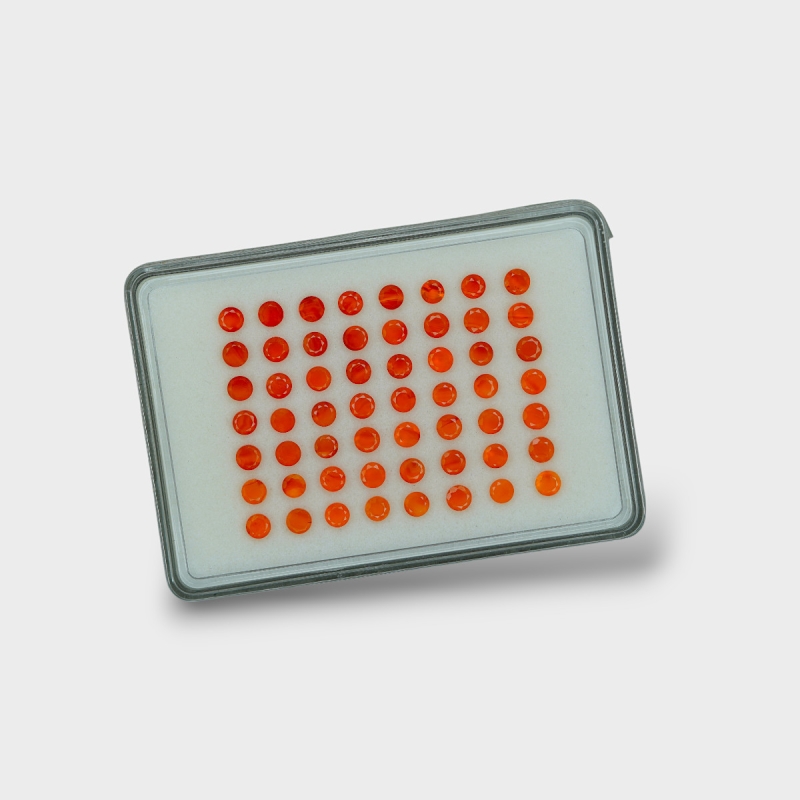 Carnelian 4.5mm Faceted Round AAA Gemstones Parcel - 181787