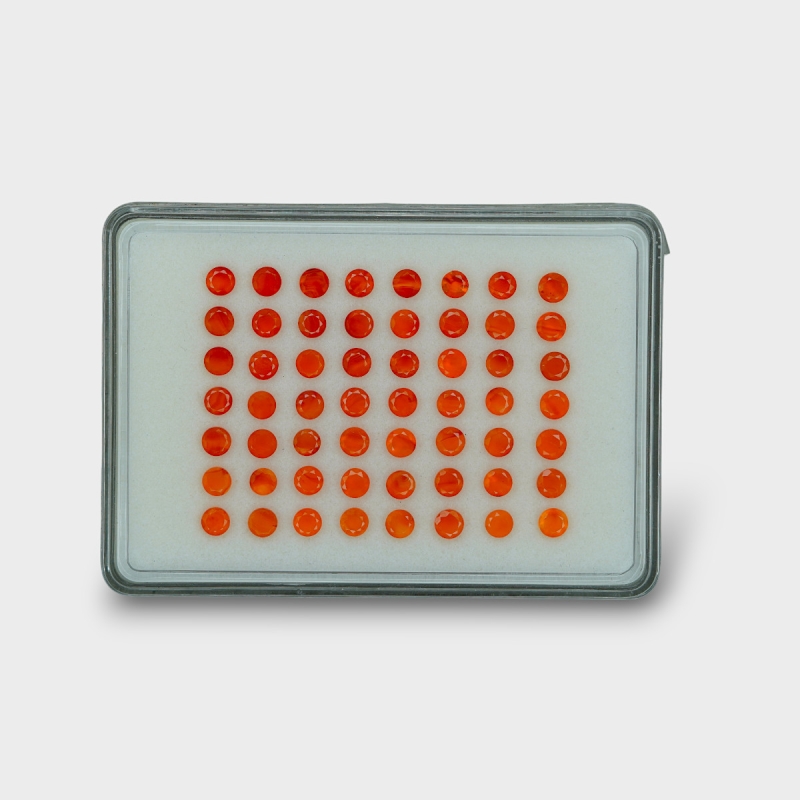 Carnelian 4.5mm Faceted Round AAA Gemstones Parcel - 181787