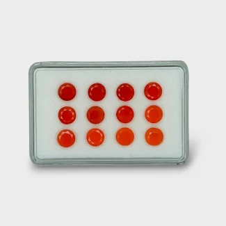 Carnelian 6mm Faceted Round AAA Gemstones Parcel - 181831