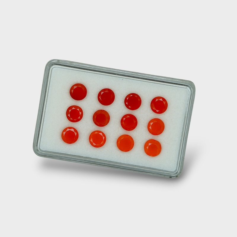 Carnelian 6mm Faceted Round AAA Gemstones Parcel - 181831