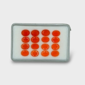 Carnelian 8x6mm Faceted Oval AAA Gemstones Parcel - 181832