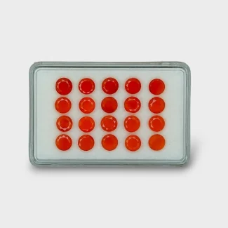 Carnelian 5.5mm Faceted Round AAA Gemstones Parcel - 181833