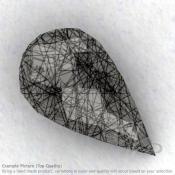 Black Rutile Drops Shape Calibrated Briolettes