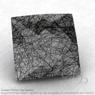 Black Rutile Square Shape Calibrated Briolettes