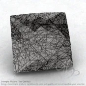 Black Rutile Square Shape Calibrated Briolettes