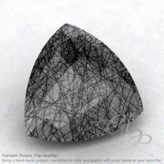 Black Rutile Trillion Shape Calibrated Briolettes