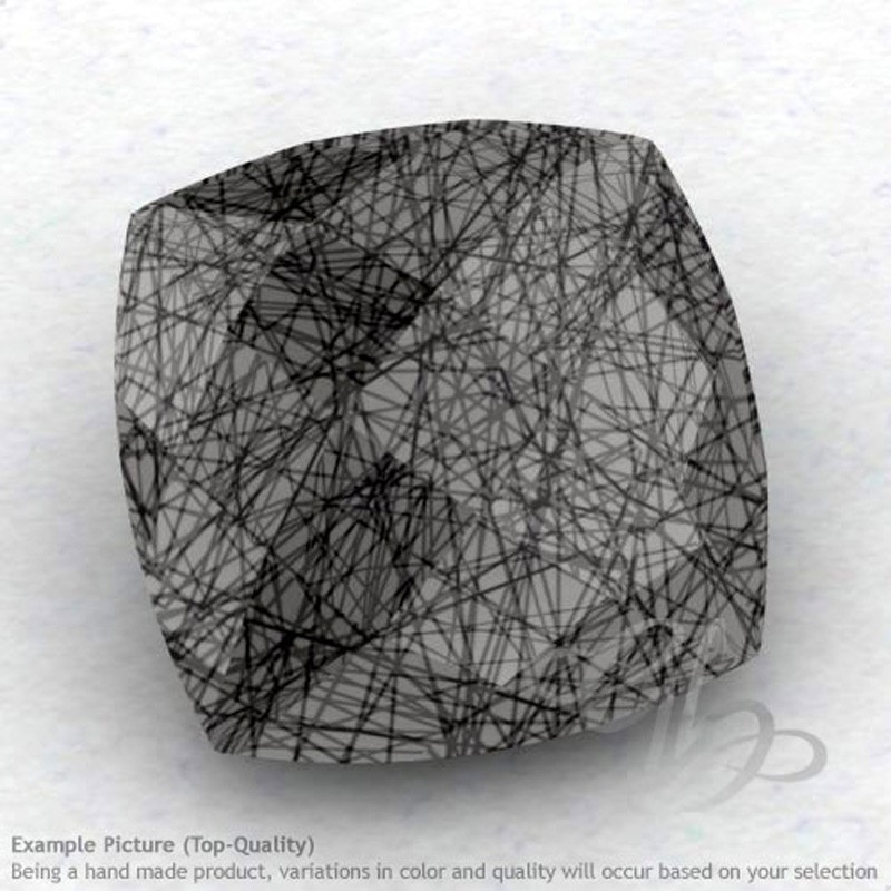 Black Rutile Square Cushion Shape Calibrated Briolettes
