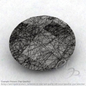Black Rutile Oval Shape Calibrated Briolettes